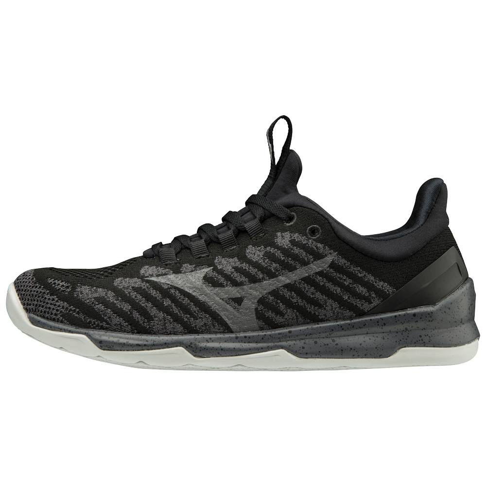 Womens Mizuno TC-01 Training Shoes Black/Grey Philippines (EJSVNG719)